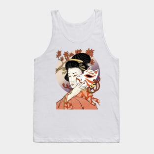 Japanese woodblock Gueixa Tank Top